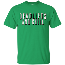 Deadlifts-and-Chill-Funny-Movie-Workout-Gym-T-Shirt