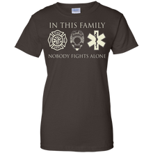 Firefighter-Police-In-this-Family-No-One-Fights-Alone-Tshirt