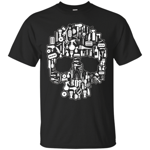 Hair-Stylist-Sugar-Skull-T-Shirt