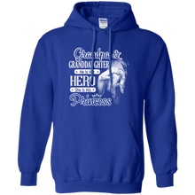 Grandpa-_-Granddaughter---He-Is-Her-Hero-Tshirt