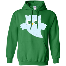 Cute-Ghost-Halloween-Owl---Distressed-Vintage-Print-Shirt