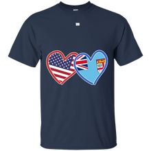 Fijian-American-Fiji-_amp_-America-Flag-T-Shirt