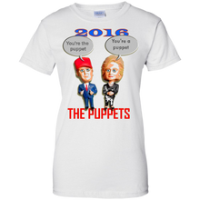 Donald-_amp_-Hillary-2016-Election-_quot_The-Puppets_quot_-T-Shirt