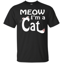 FUNNY-MEOW-I'M-A-CAT-T-SHIRT-Halloween-Costume-Cat-Lovers