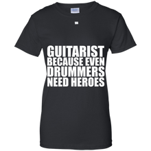Guitarist-because-Drummers-need-heroes-T-shirt-Guitar-Music