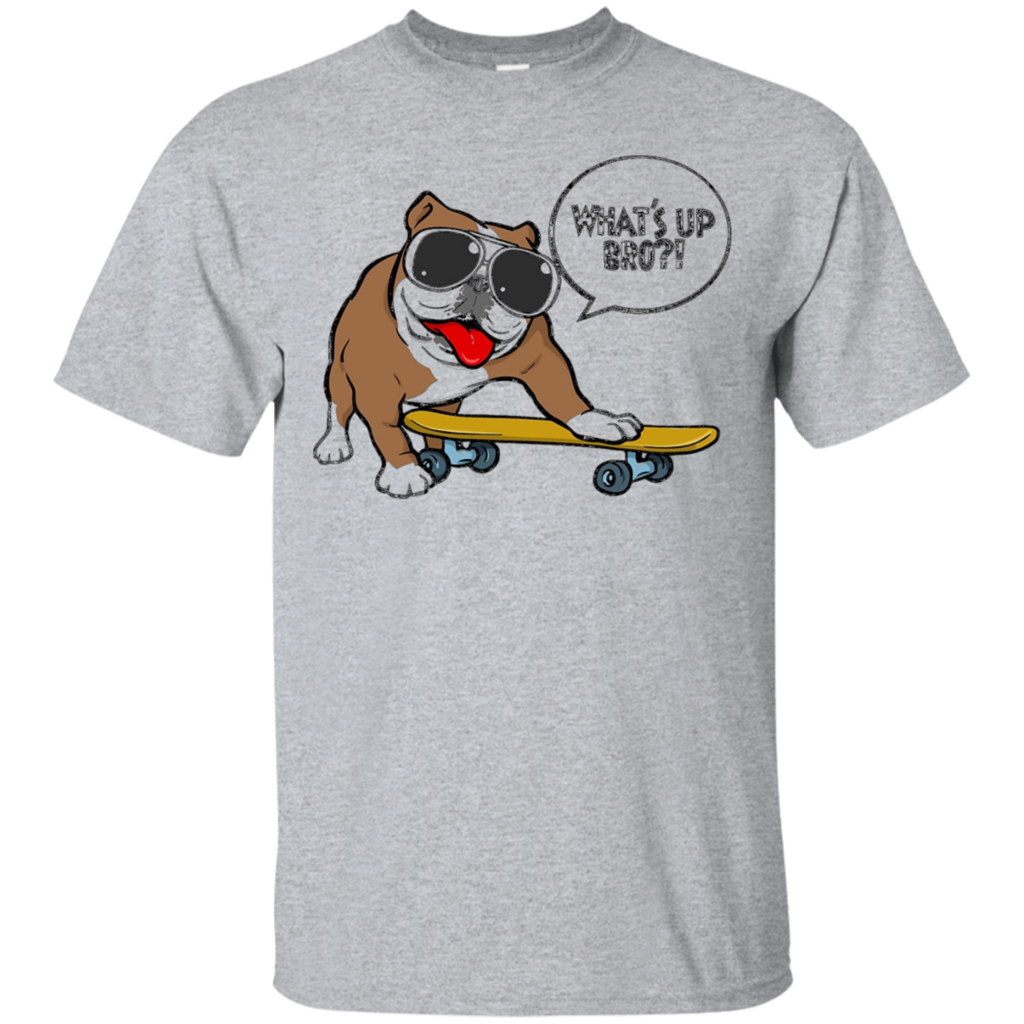 Funny-Cool-english-bulldog-on-board-T-Shirt