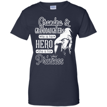 Grandpa-_-Grand-daughter-He-Is-Her-Hero-She-Is-His-Princess-T-Shirt