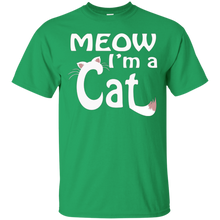 FUNNY-MEOW-I'M-A-CAT-T-SHIRT-Halloween-Costume-Cat-Lovers