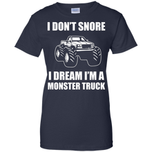 Funny-Monster-Truck-T-Shirt-I-Don't-Snore-Gift-Tee