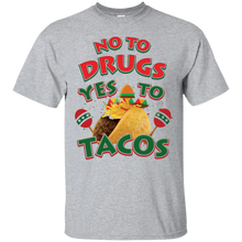 Funny-Taco-T-shirt-No-To-Drugs-Yes-To-Tacos-Zany-BrainyBuy-Funny-Taco-T-shirt