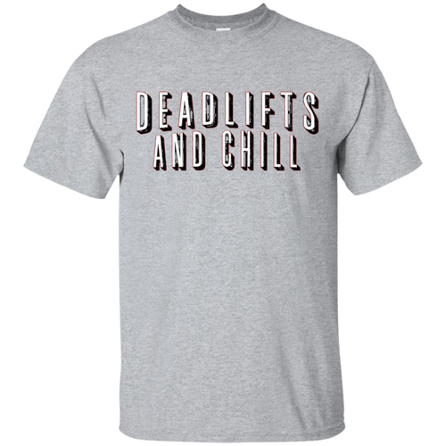 Deadlifts-and-Chill-Funny-Movie-Workout-Gym-T-Shirt