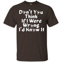 Don'T-You-Think-If-I-Were-Wrong-I'd-Know-it-Humor-T-Shirt