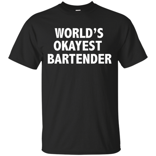 Funny-Worlds-Okayest-Bartender-T-shirt-Bartending-Mixologist