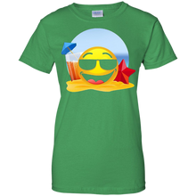 Cool-shades-Emoji-on-beach-t-shirt-sunglasses-emoji