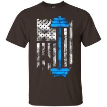 Gym-Fitness-Weightlifting---American-Flag-Lifting-T-shirt