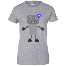 Cute-Robot-Girl-With-Flower-in-Hair-T-shirt