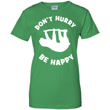 Funny-Sloth-Don't-Hurry-Be-Happy-Shirt