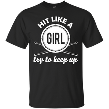 Drummer---HIT-LIKE-A-GIRL-TRY-TO-KEEP-UP-shirt