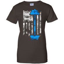 Gym-Fitness-Weightlifting---American-Flag-Lifting-T-shirt