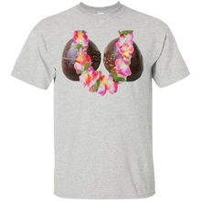 Hawaiian-Luau-Tiki-Coconut-Bra-Flower-Lei-Tee-Shirt-Costume