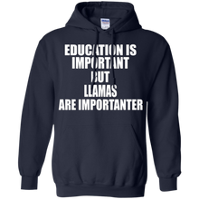 Funny-Llama-T-Shirt-Education-Is-Importanter