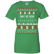 Christmas-Nurse---Don't-Be-Tachy---tshirt-tee-for-Woman