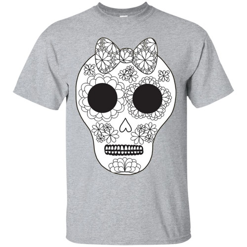 Girly-Sugar-Skull-Day-of-the-Dead-Color-Me-Shirt