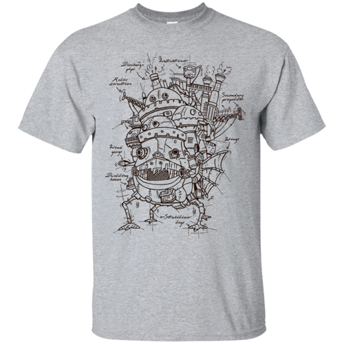 HOWL'S-MOVING-CASTLE-PLAN-T-SHIRT