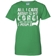 Corgi-Shirt-All-I-care-about-is-my-Corgi-T-shirt