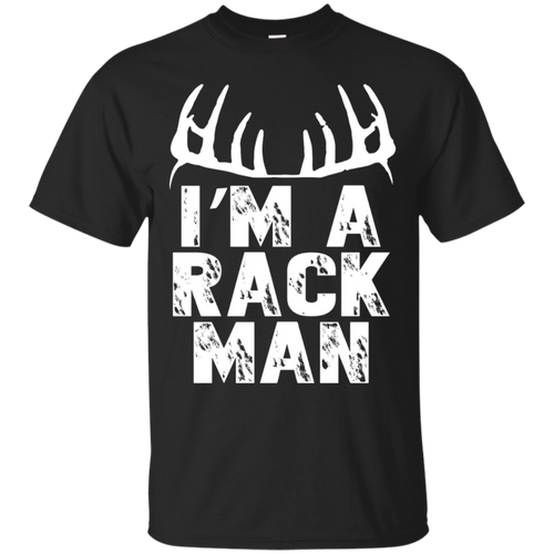 Hunting-Outdoorsman-T-Shirts---I'm-A-Rack-Man-Funny-Shirt