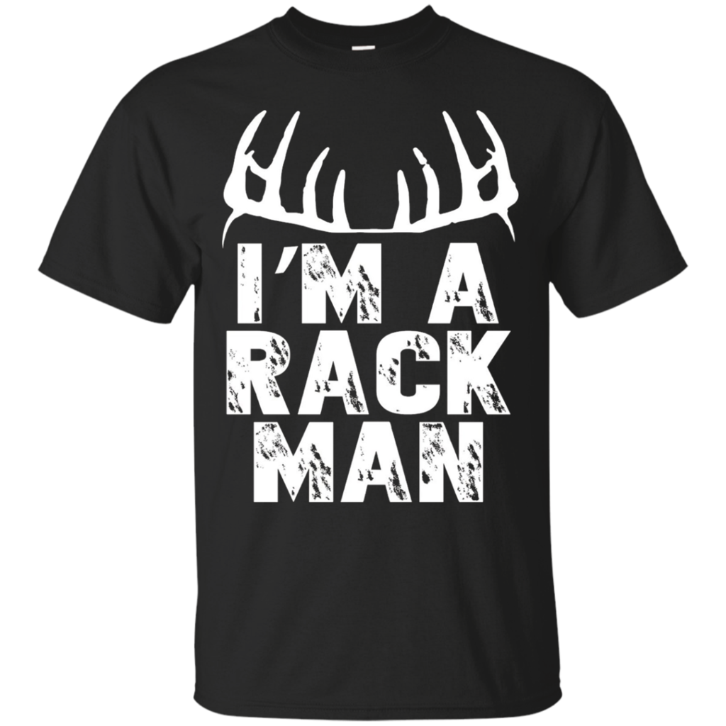 Hunting-Outdoorsman-T-Shirts---I'm-A-Rack-Man-Funny-Shirt