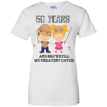 Funny-50th-Anniversary-Mens-Gift-Greatest-Catch-T-shirt