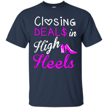 Closing-Deals-In-High-Heels-Real-Estate-Agent-Lady-tshirt