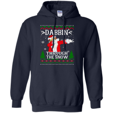 Cute-Dabbing-Through-The-Snow-Funny-Santa-Christmas-T-Shirt