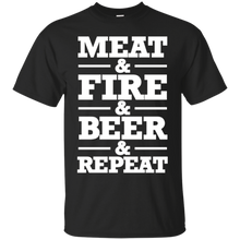 Grill-Meat-BBQ-Lover-T-Shirt-Meat-_amp_-Fire-_amp_-Beer-_amp_-Repeat