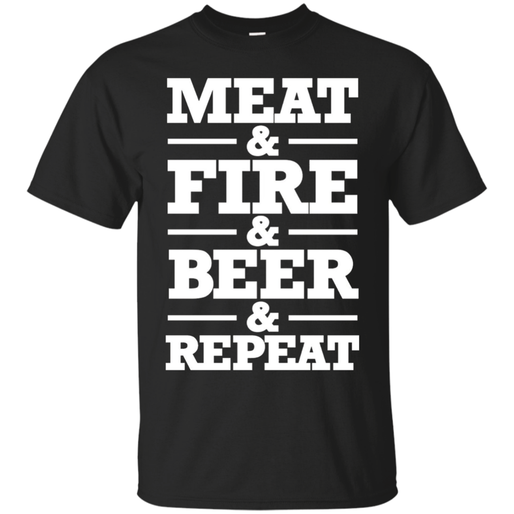 Grill-Meat-BBQ-Lover-T-Shirt-Meat-_amp_-Fire-_amp_-Beer-_amp_-Repeat