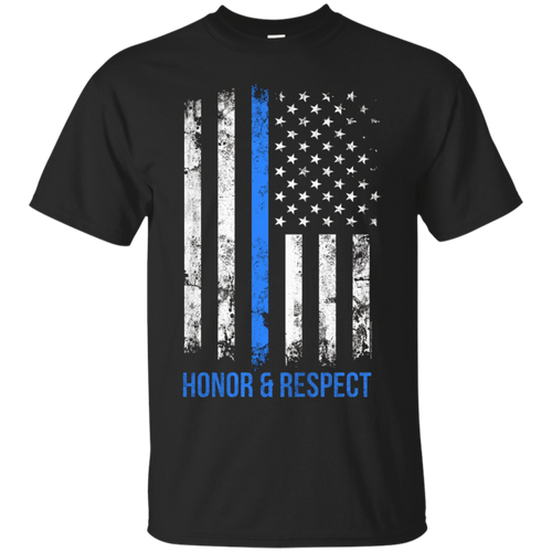 Honor-Respect-Thin-Blue-Line-Police-Lives-Matter-T-Shirt