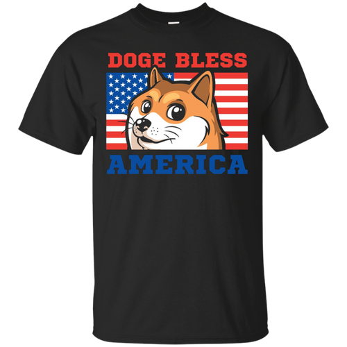 Doge-Bless-America---Funny-Unisex-T-Shirt
