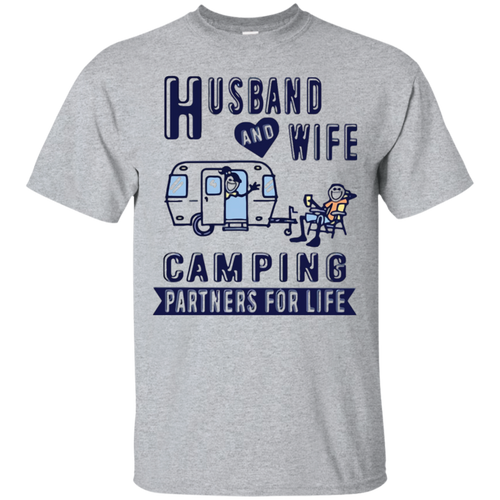 Husband-and-Wife-Camping-Partners-For-Life-TShirt