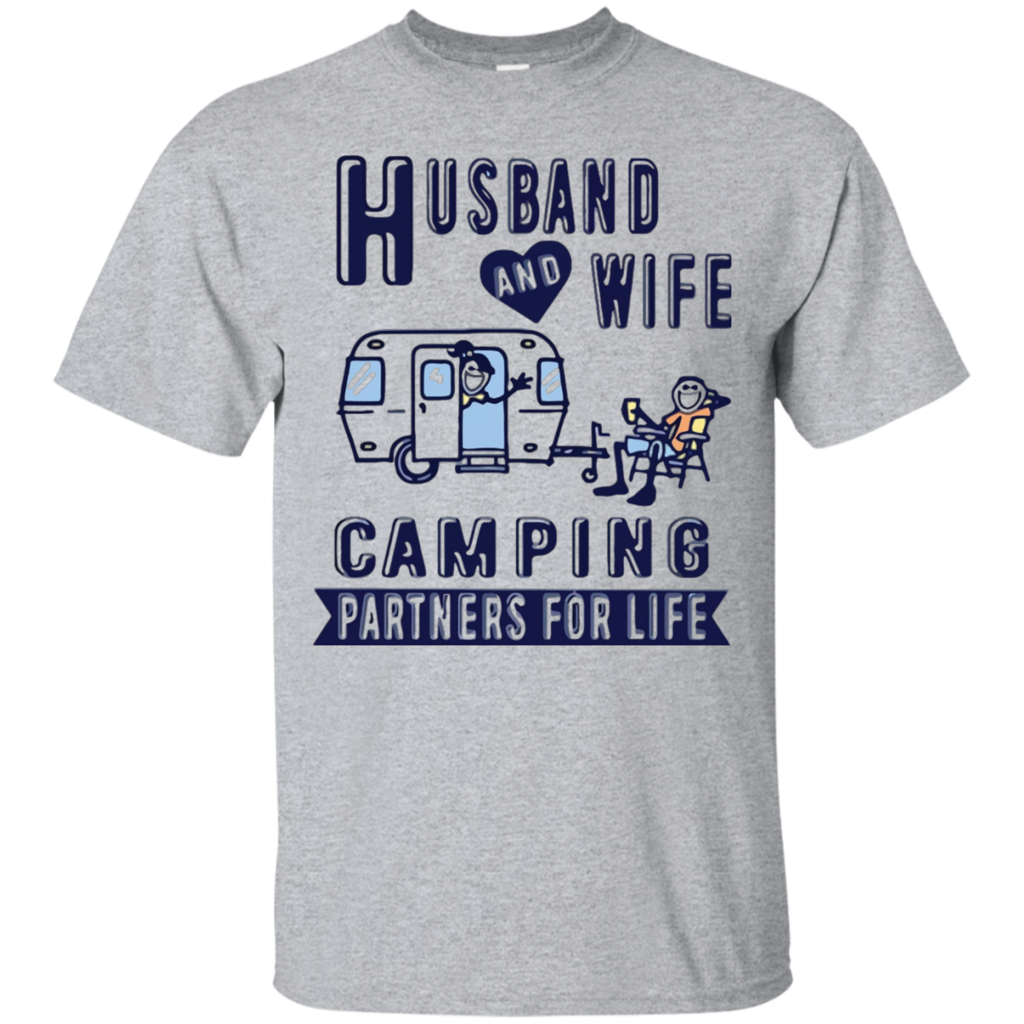 Husband-and-Wife-Camping-Partners-For-Life-TShirt