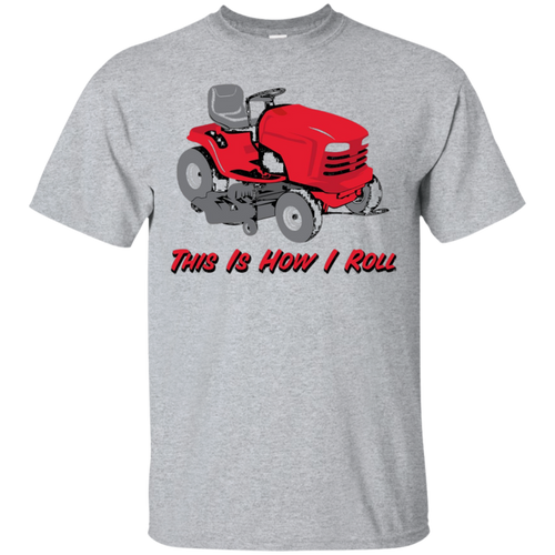 Funny-Riding-Mower-Landscaper-Gardener-How-I-Roll-T-Shirt