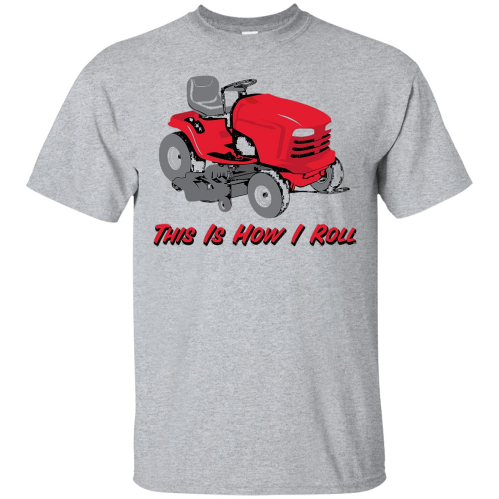 Funny-Riding-Mower-Landscaper-Gardener-How-I-Roll-T-Shirt