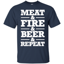 Grill-Meat-BBQ-Lover-T-Shirt-Meat-_amp_-Fire-_amp_-Beer-_amp_-Repeat