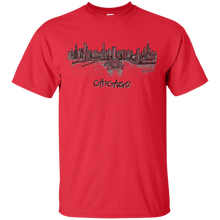 Chicago-Illinois-Windy-City-Skyline-Drawing-Art-T-Shirt