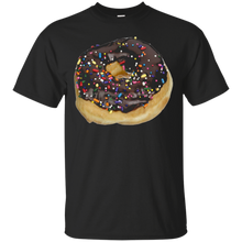 Chocolate-Icing-Colored-Sprinkles-Donut-T-shirt