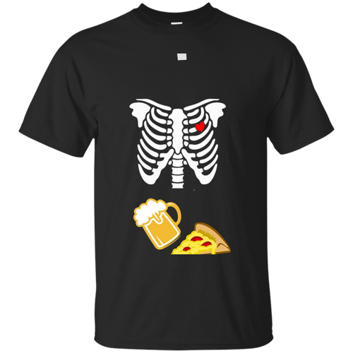 Halloween-Skeleton-Maternity-Pizza-_amp_-Beer-T-Shirt-costume