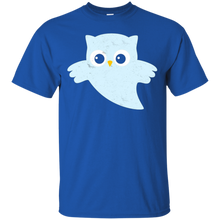 Cute-Ghost-Halloween-Owl---Distressed-Vintage-Print-Shirt