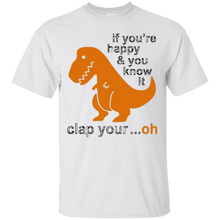 Dinosaur-T-Shirt---If-you're-happy-_amp_-you-know-it-clap-your..
