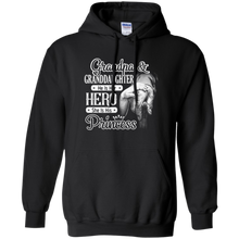 Grandpa-_-Granddaughter---He-Is-Her-Hero-Tshirt