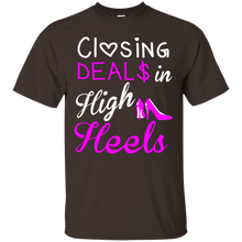 Closing-Deals-In-High-Heels-Real-Estate-Agent-Lady-tshirt